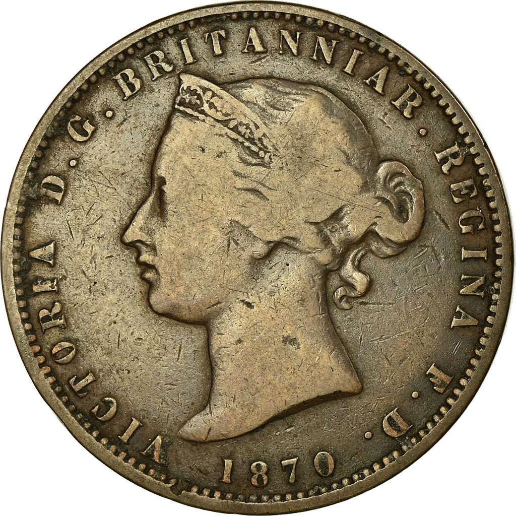 Coin, Jersey, Victoria, 1/13 Shilling, 1870, VF(20-25), Bronze, KM:5