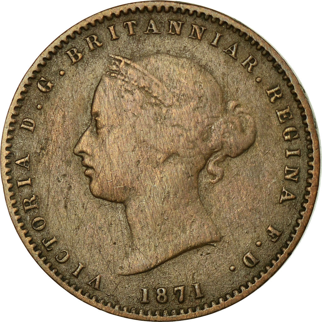 Coin, Jersey, Victoria, 1/26 Shilling, 1871, VF(20-25), Bronze, KM:4