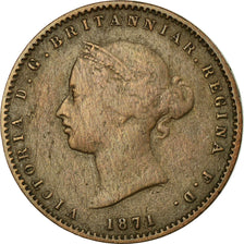 Coin, Jersey, Victoria, 1/26 Shilling, 1871, VF(20-25), Bronze, KM:4