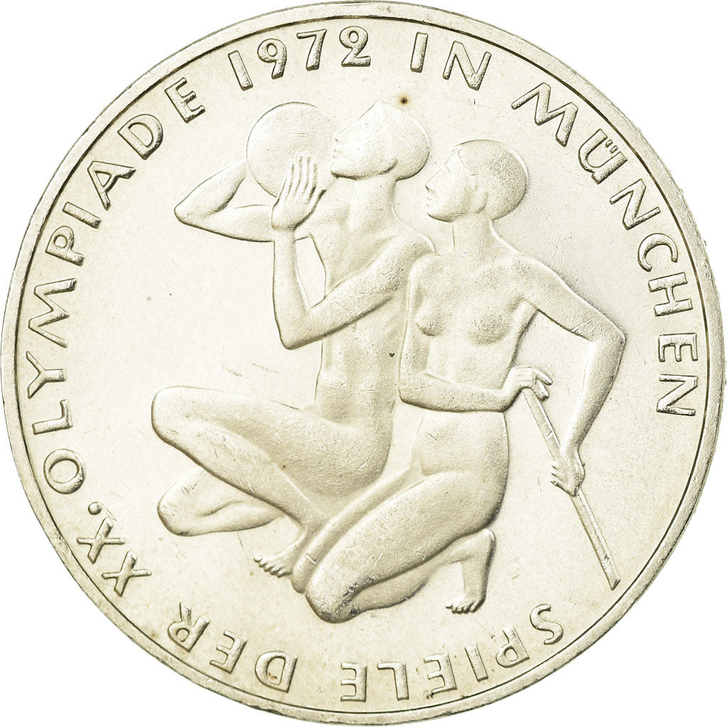 Munten, Federale Duitse Republiek, 10 Mark, 1972, Karlsruhe, Proof, PR, Zilver