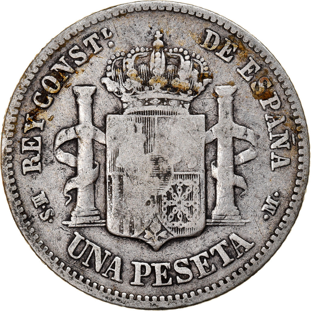 Monnaie, Espagne, Alfonso XII, Peseta, 1882, Madrid, TB+, Argent, KM:686