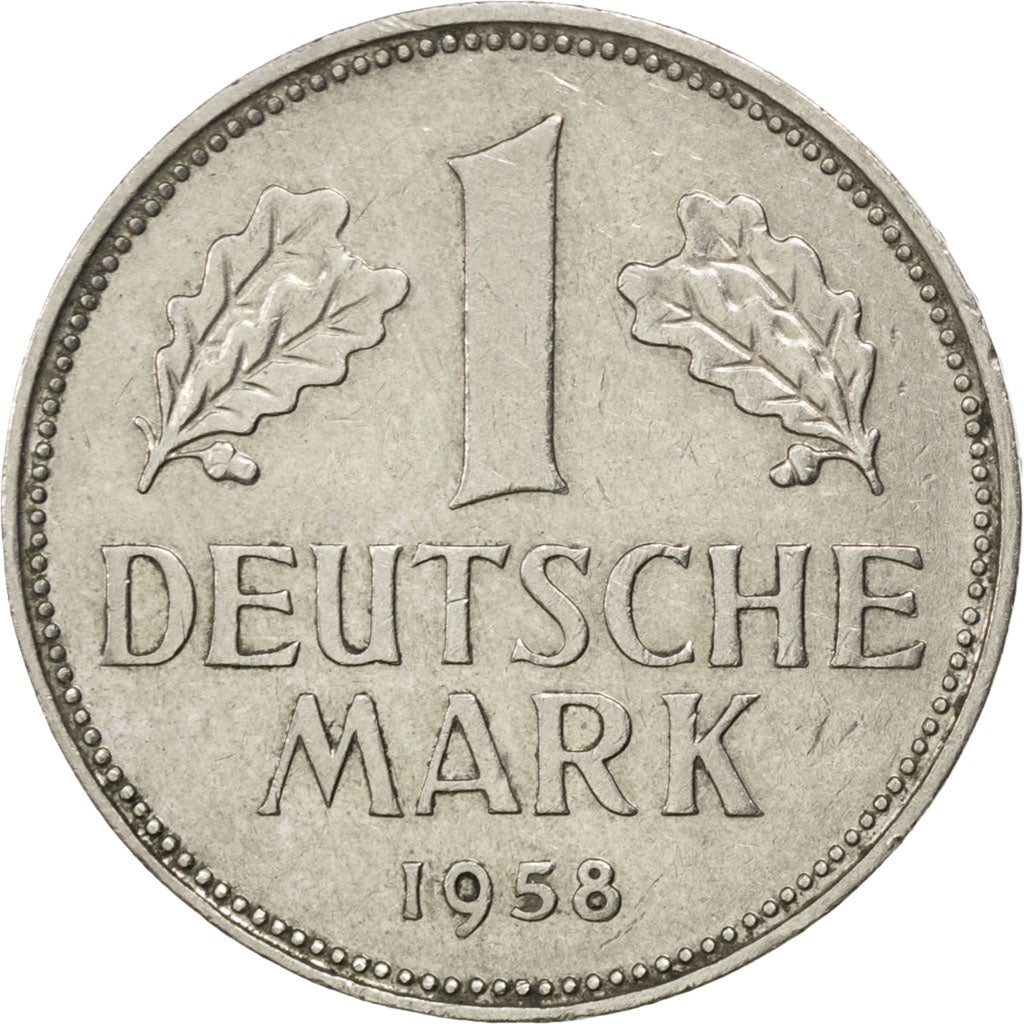 GERMANY - FEDERAL REPUBLIC, Mark, 1958, Hambourg, KM #110, EF(40-45),...