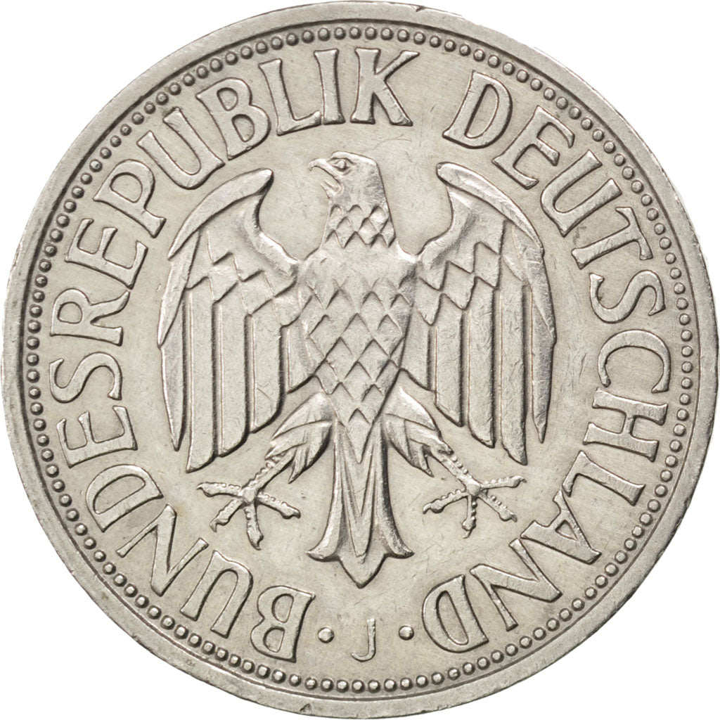GERMANY - FEDERAL REPUBLIC, Mark, 1957, Hambourg, KM #110, EF(40-45),...
