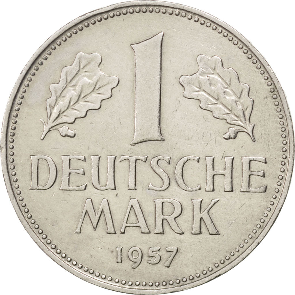 GERMANY - FEDERAL REPUBLIC, Mark, 1957, Hambourg, KM #110, EF(40-45),...