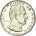 Coin, Monaco, Rainier III, 1/2 Franc, 1989, EF(40-45), Nickel, KM:145