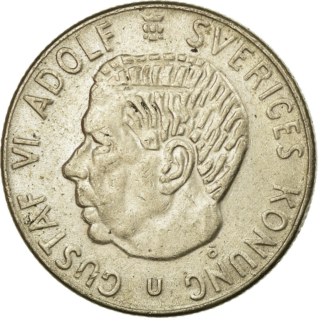 Moeda, Suécia, Gustaf VI, Krona, 1970, VF(30-35), Cobre Revestido a