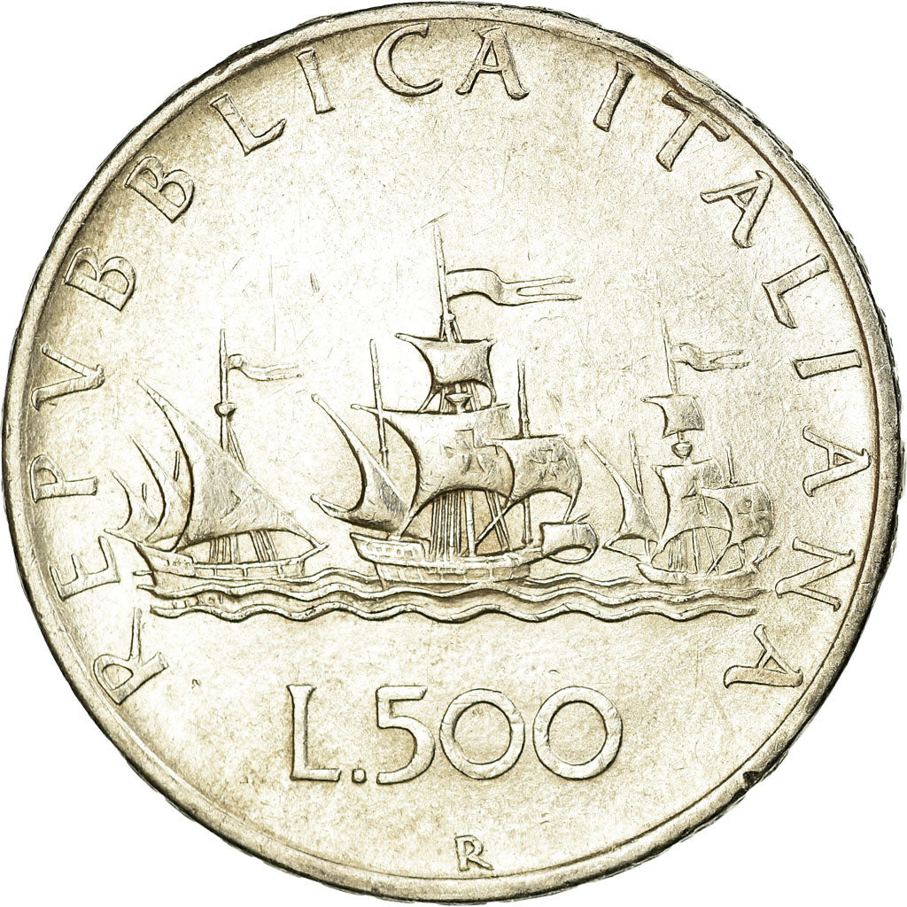 Coin, Italy, 500 Lire, 1958, Rome, EF(40-45), Silver, KM:98