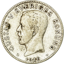 Monnaie, Suède, Gustaf V, Krona, 1916, TTB, Argent, KM:786.1