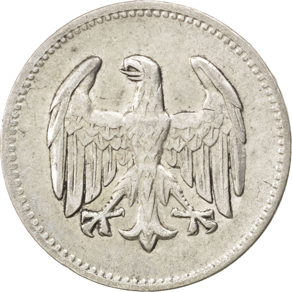 GERMANY, WEIMAR REPUBLIC, Mark, 1924, Hambourg, KM #42, EF(40-45), Silver, 23,..