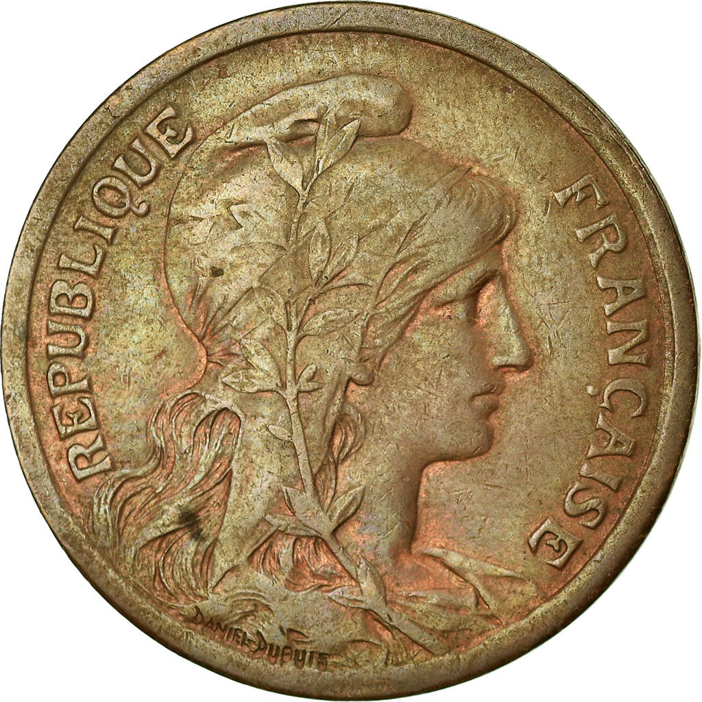 Coin, France, Dupuis, 10 Centimes, 1917, Paris, AU(50-53), Bronze, KM:843