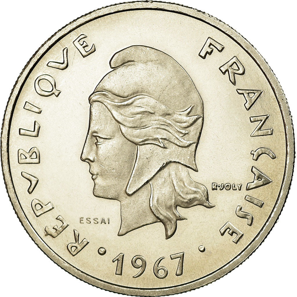 Monnaie, Nouvelle-Calédonie, 20 Francs, 1967, Paris, ESSAI, SPL, Nickel, KM:E12