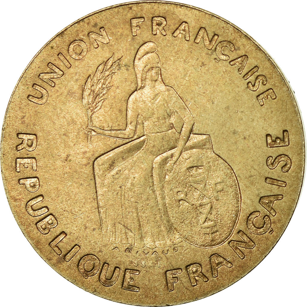 Coin, New Caledonia, 2 Francs, 1948, Paris, ESSAI, MS(63), Nickel-Bronze, KM:E6