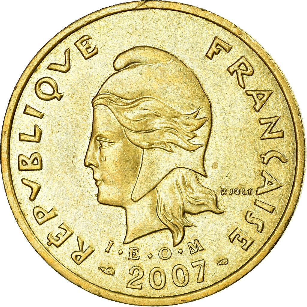 Coin, French Polynesia, 100 Francs, 2007, Paris, AU(55-58), Aluminum-Bronze