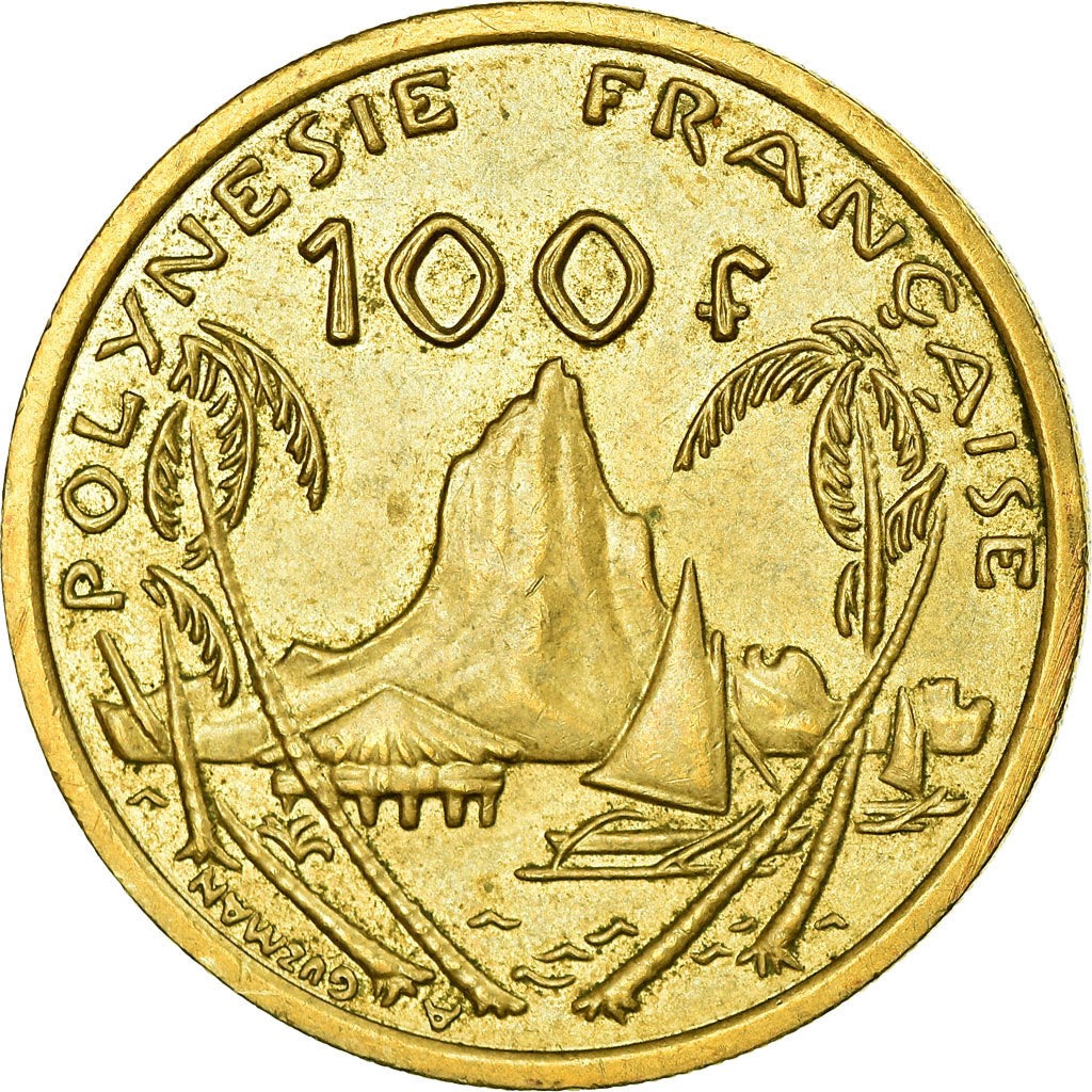 Coin, French Polynesia, 100 Francs, 2007, Paris, AU(55-58), Aluminum-Bronze