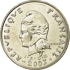 Coin, French Polynesia, 50 Francs, 2003, Paris, AU(55-58), Nickel, KM:13