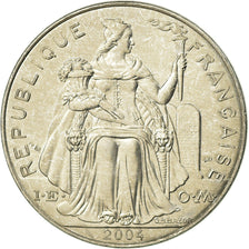Coin, French Polynesia, 5 Francs, 2004, Paris, AU(55-58), Aluminum, KM:12