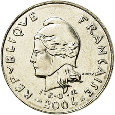 Coin, French Polynesia, 10 Francs, 2004, Paris, MS(63), Nickel, KM:8