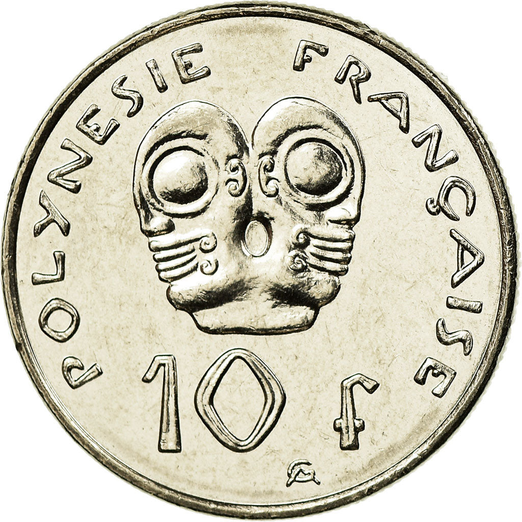 Coin, French Polynesia, 10 Francs, 2004, Paris, MS(63), Nickel, KM:8