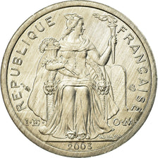Coin, French Polynesia, Franc, 2003, Paris, MS(63), Aluminum, KM:11