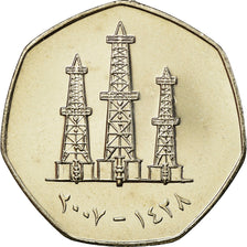 Coin, United Arab Emirates, 50 Fils, 2007/AH1428, British Royal Mint, MS(63)