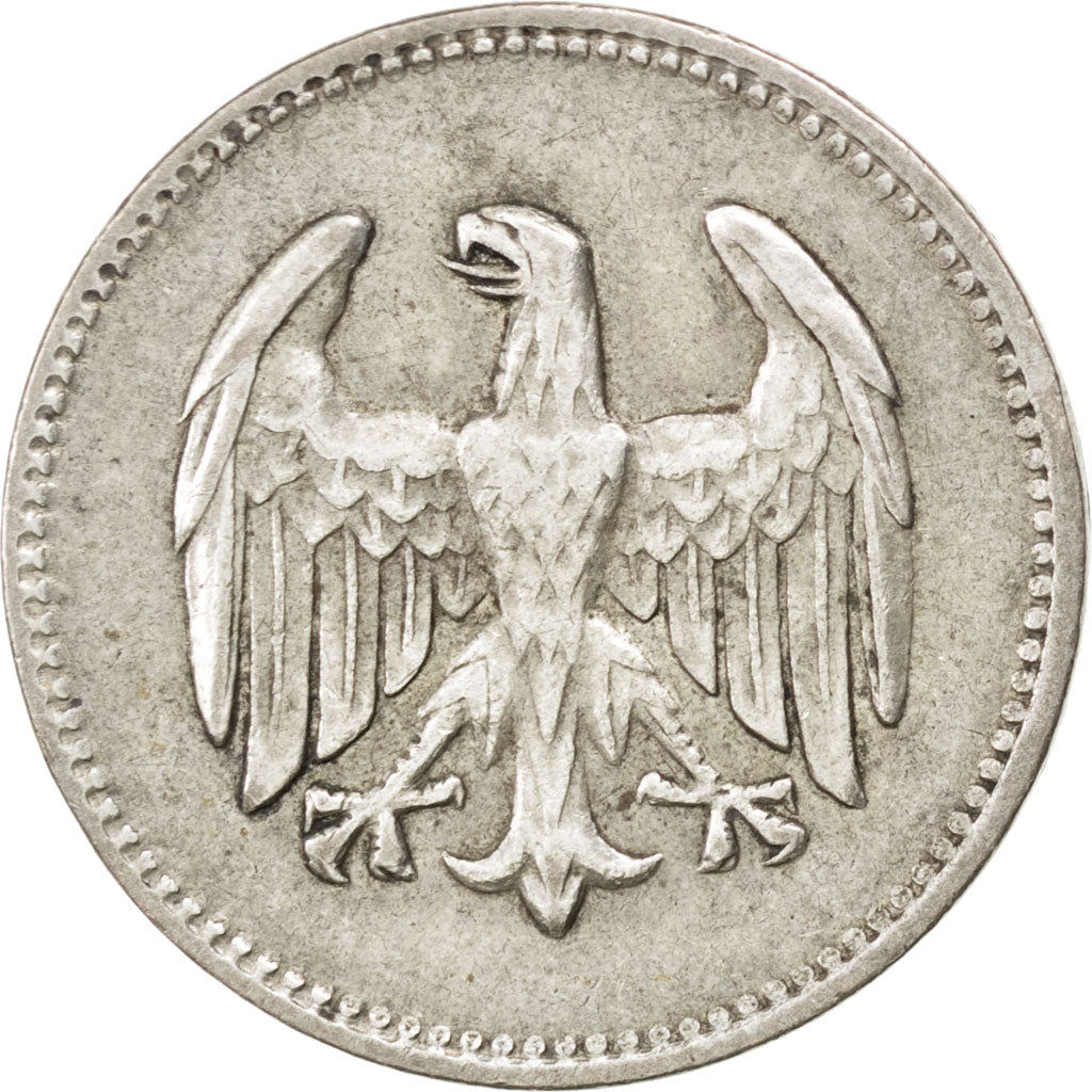 GERMANY, WEIMAR REPUBLIC, Mark, 1924, Berlin, KM #42, EF(40-45), Silver, 23,...