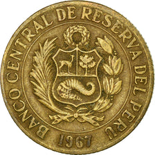 Coin, Peru, 1/2 Sol, 1967, Lima, EF(40-45), Brass, KM:247