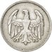 GERMANY, WEIMAR REPUBLIC, Mark, 1924, Stuttgart, KM #42, EF(40-45), Silver, 23,.