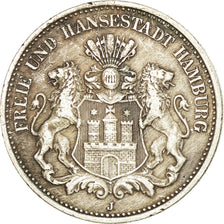Moneta, Stati tedeschi, HAMBURG, 2 Mark, 1904, Hamburg, BB, Argento, KM:612