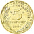 Munten, Frankrijk, Marianne, 5 Centimes, 2001, Paris, FDC, Aluminum-Bronze