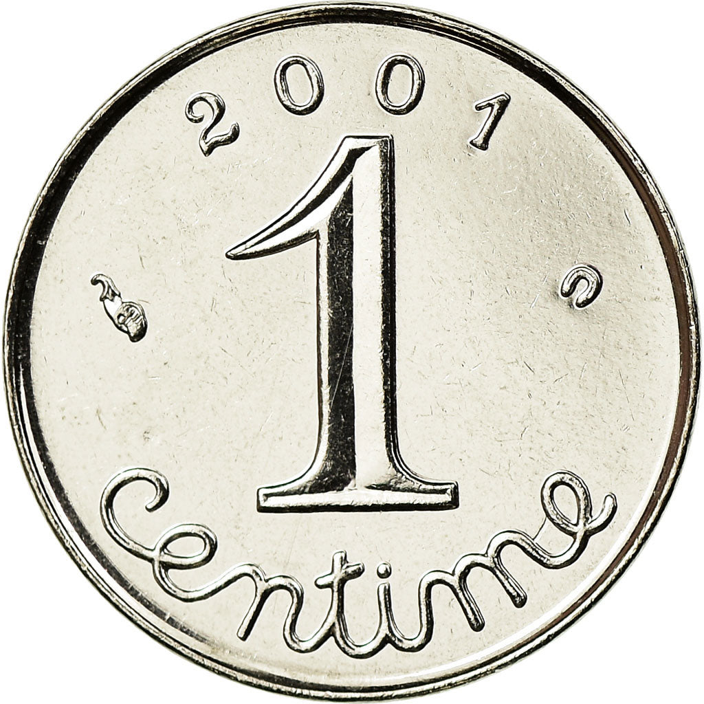 Münze, Frankreich, Épi, Centime, 2001, Paris, STGL, Stainless Steel, KM:928