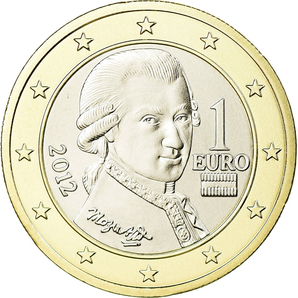 Austria, Euro, 2012, MS(63), Bi-Metallic, KM:3142