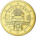 Austria, 50 Euro Cent, 2012, MS(63), Brass, KM:3141
