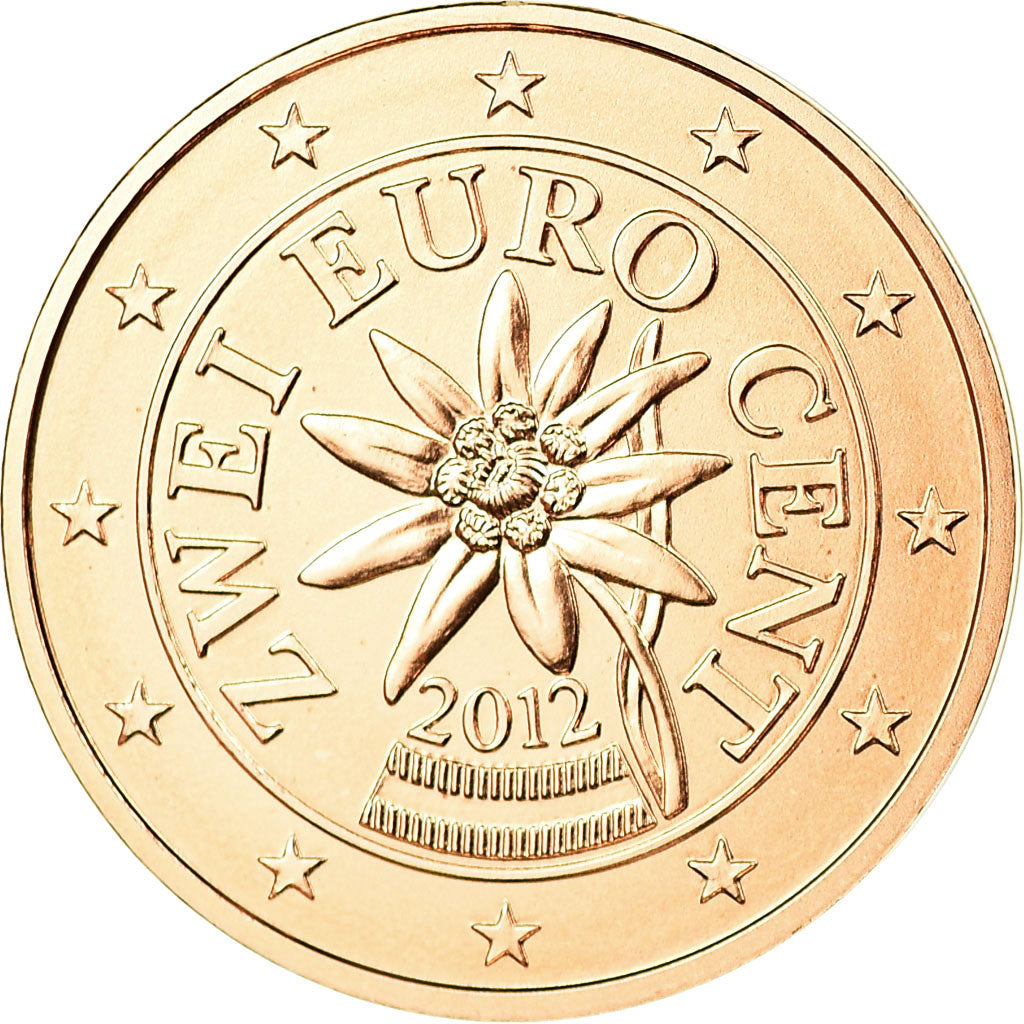 Austria, 2 Euro Cent, 2012, MS(63), Copper Plated Steel, KM:3083