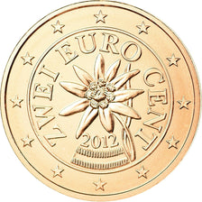 Austria, 2 Euro Cent, 2012, MS(63), Copper Plated Steel, KM:3083