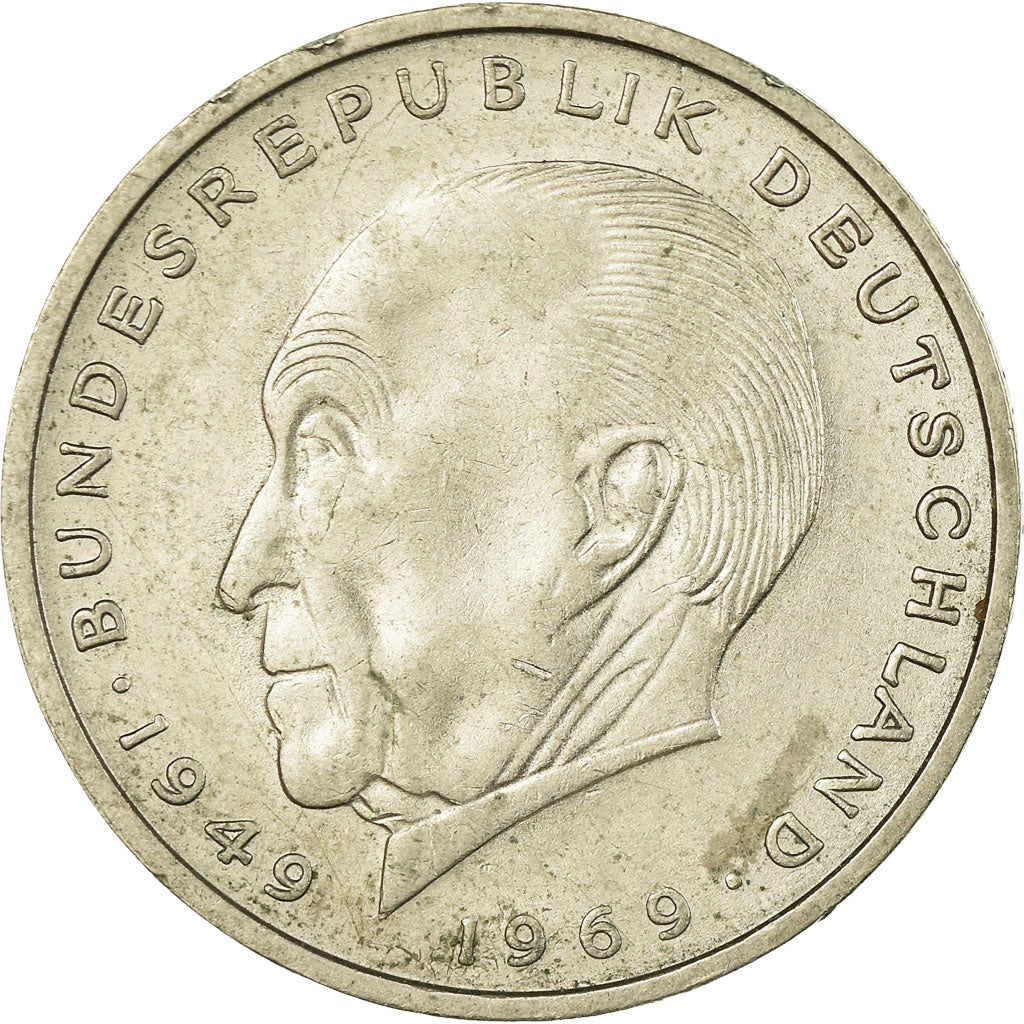 Coin, GERMANY - FEDERAL REPUBLIC, 2 Mark, 1976, Munich, EF(40-45), Copper-Nickel