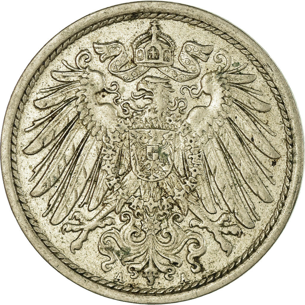 Moeda, ALEMANHA - IMPÉRIO, Wilhelm II, 10 Pfennig, 1914, Berlin, EF(40-45)