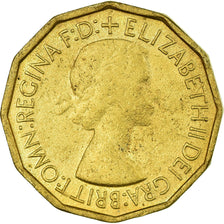 Coin, Great Britain, Elizabeth II, 3 Pence, 1953, VF(30-35), Nickel-brass