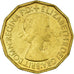 Coin, Great Britain, Elizabeth II, 3 Pence, 1953, VF(30-35), Nickel-brass