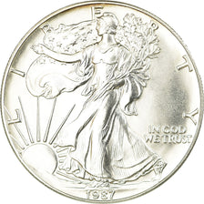 Coin, United States, Dollar, 1987, U.S. Mint, Philadelphia, MS(63), Silver