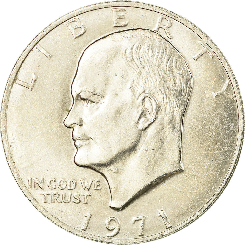 Coin, United States, Eisenhower Dollar, Dollar, 1971, U.S. Mint, Philadelphia