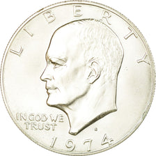 Coin, United States, Eisenhower Dollar, Dollar, 1974, U.S. Mint, San Francisco