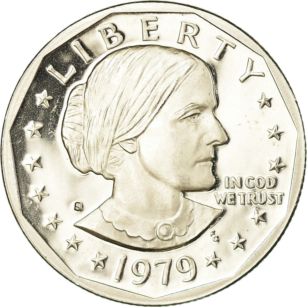 Coin, United States, Susan B. Anthony Dollar, Dollar, 1979, U.S. Mint, San