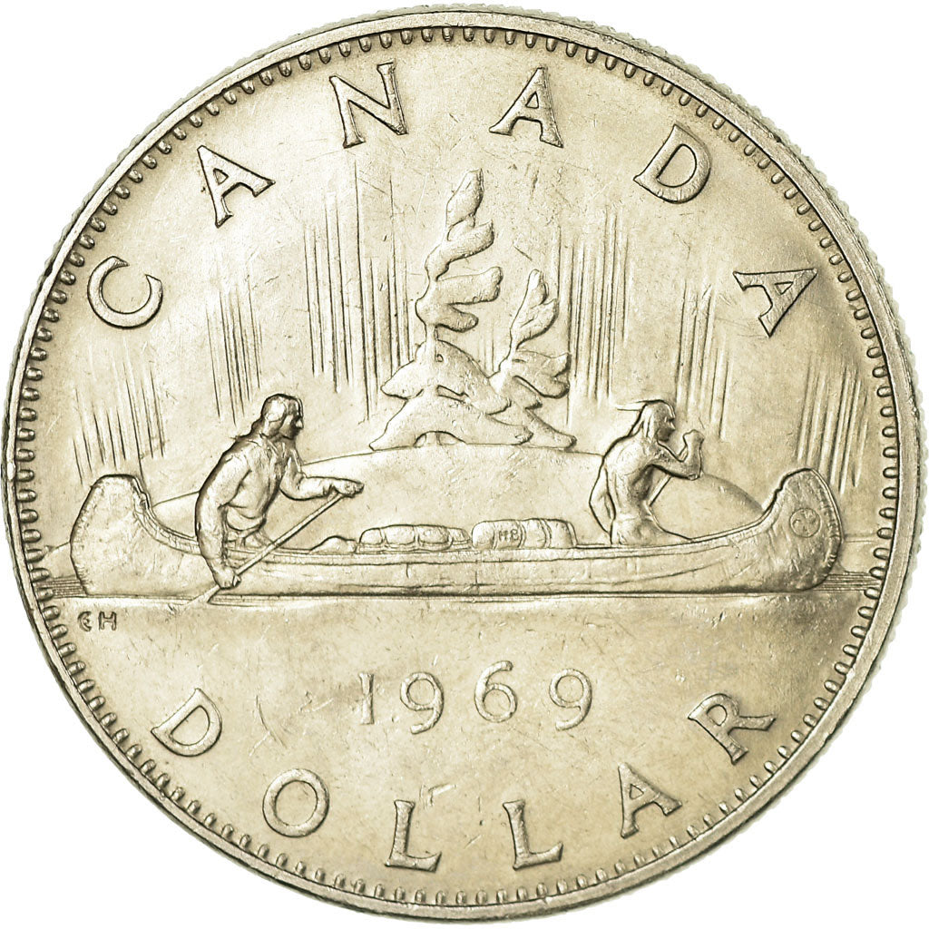 Coin, Canada, Elizabeth II, Dollar, 1969, Royal Canadian Mint, Ottawa