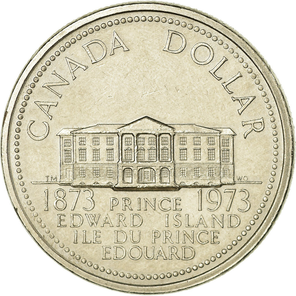 Coin, Canada, Elizabeth II, Prince Edward Island, Dollar, 1973, Royal Canadian