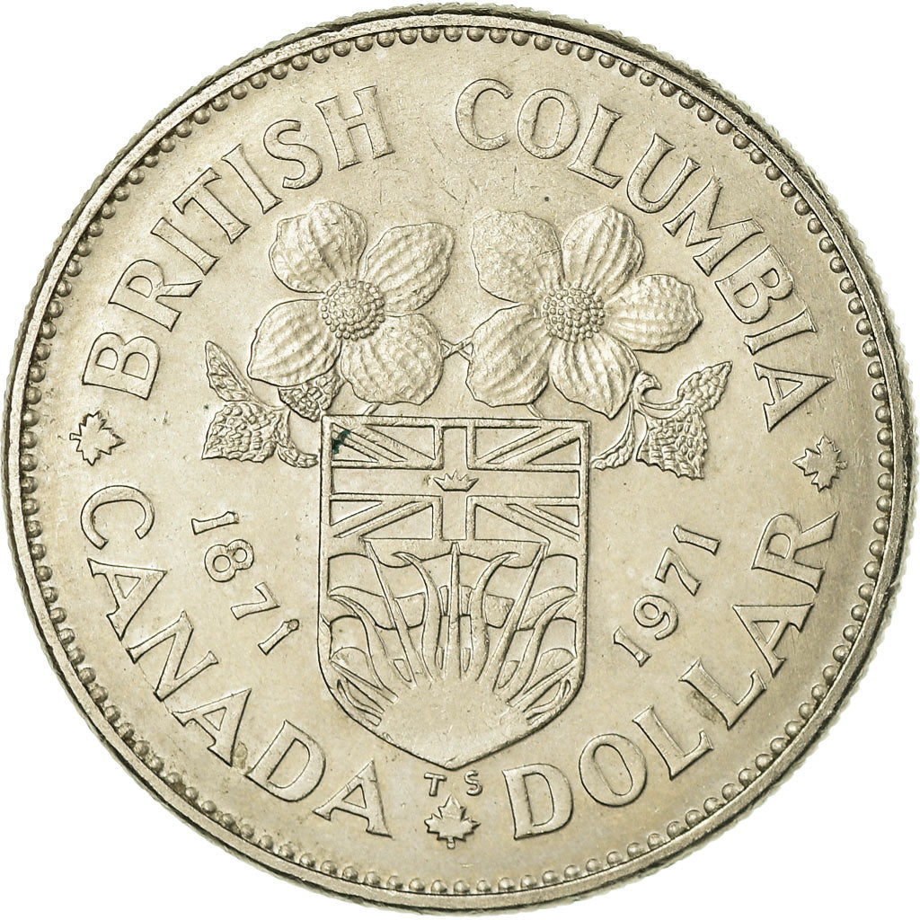 Moneda, Canadá, Elizabeth II, Dollar, 1971, Royal Canadian Mint, Ottawa, MBC