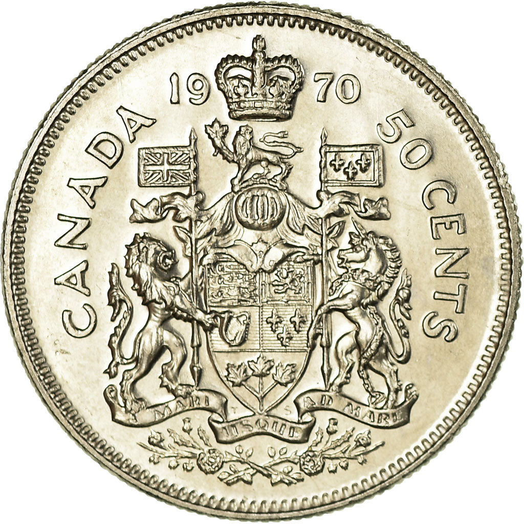 Münze, Kanada, Elizabeth II, 50 Cents, 1970, Royal Canadian Mint, Ottawa, SS
