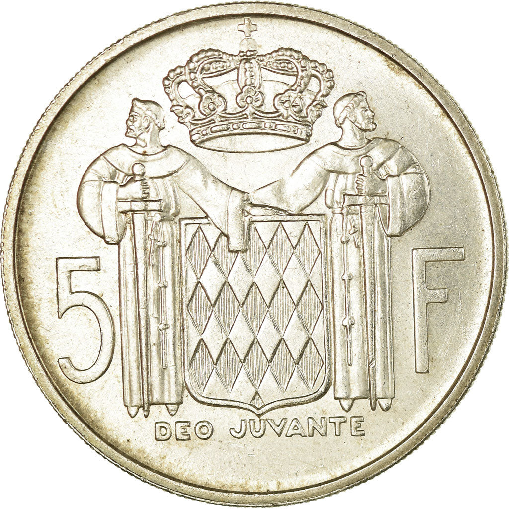 Monnaie, Monaco, Rainier III, 5 Francs, 1960, SUP, Argent, Gadoury:MC 152