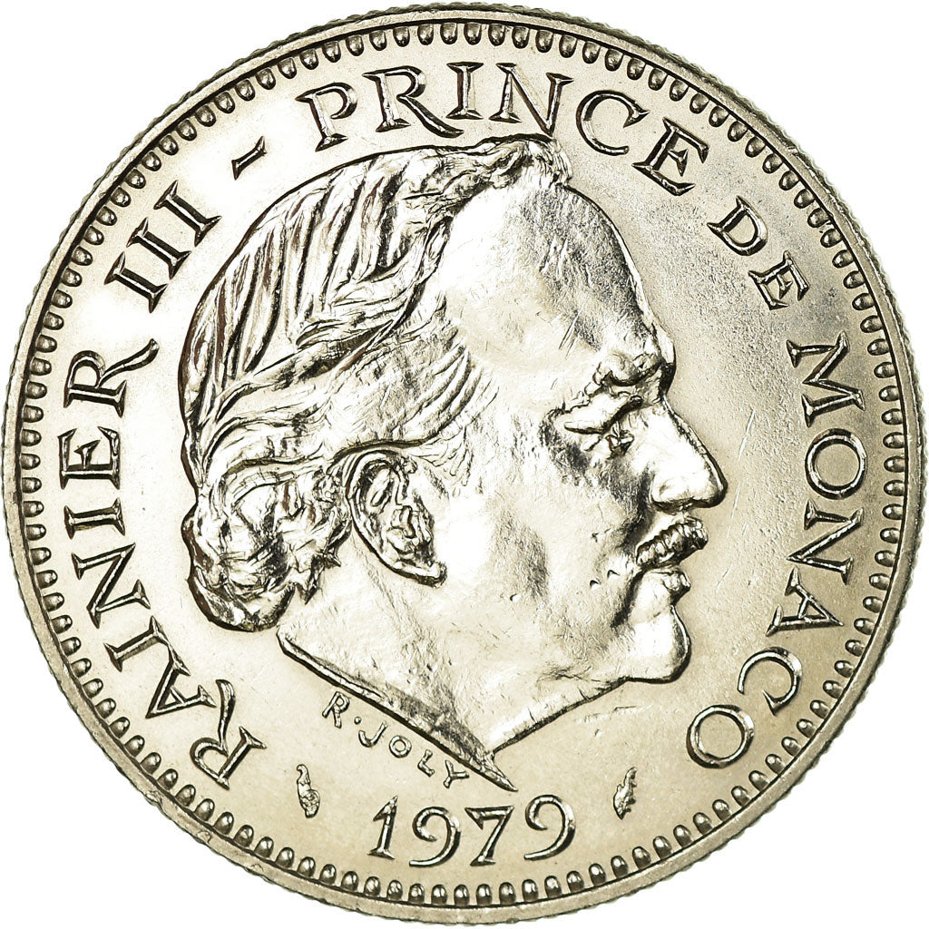 Moneta, Monaco, Rainier III, 5 Francs, 1979, SPL-, Rame-nichel, KM:150