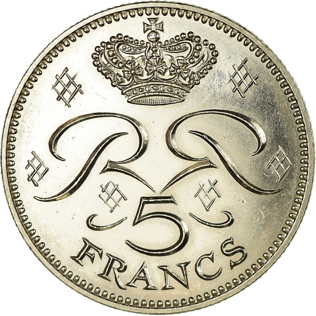 Moneta, Monaco, Rainier III, 5 Francs, 1979, SPL-, Rame-nichel, KM:150