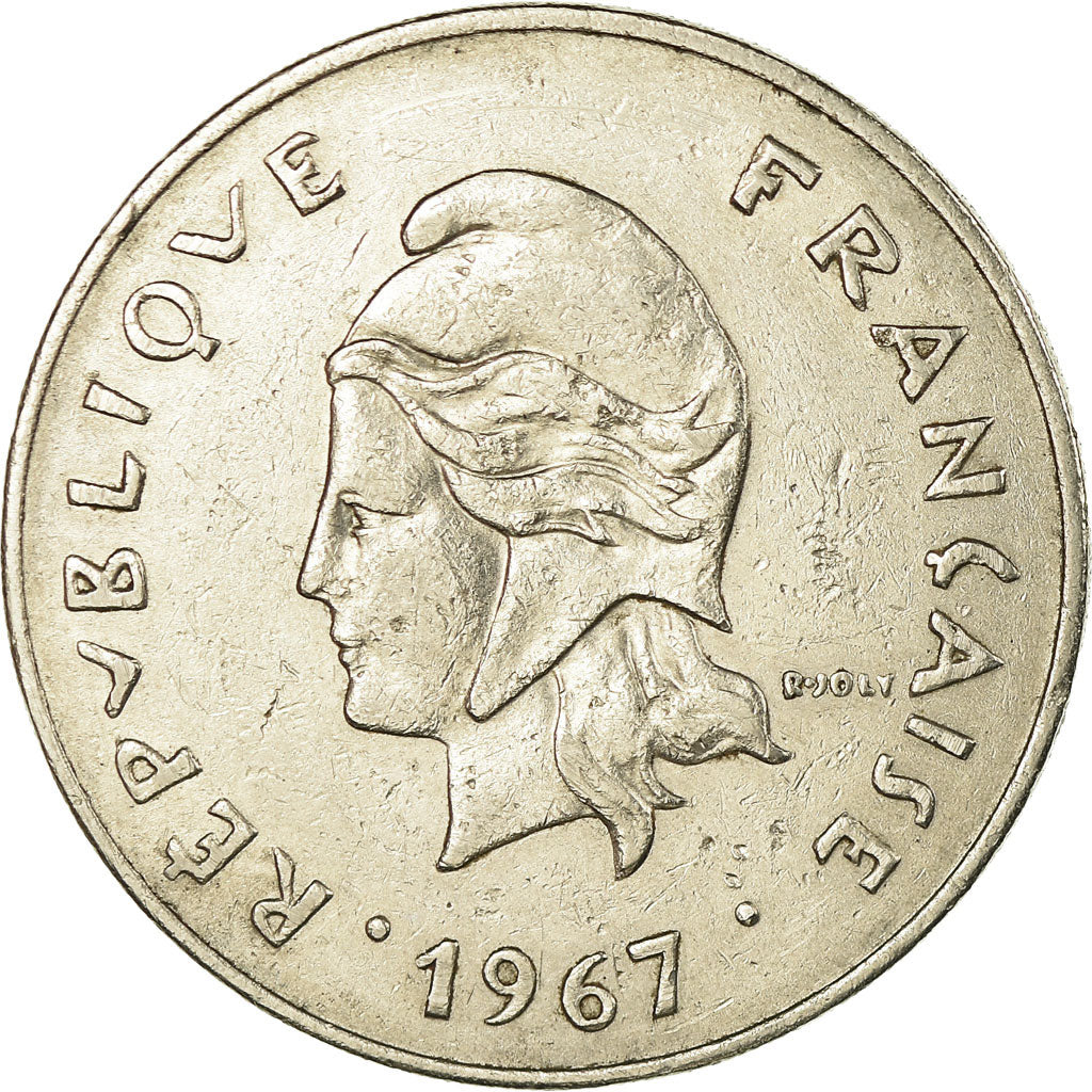 Coin, New Caledonia, 50 Francs, 1967, Paris, EF(40-45), Nickel, KM:7